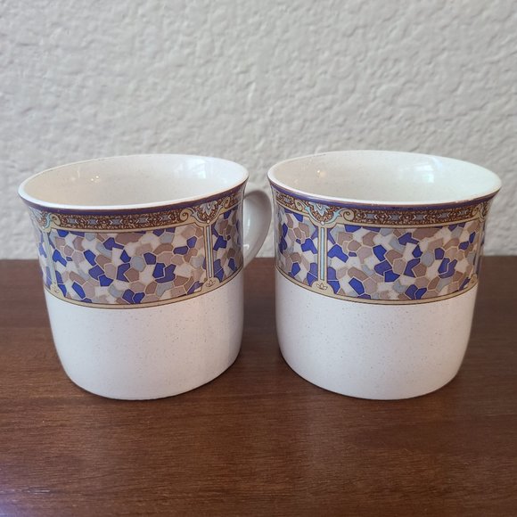 Christopher Stuart SH704 Colorstone Ceramic Set of 2 Mugs - Picture 1 of 5